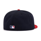 Atlanta Braves Navy Scarlet Tomahawk Cooperstown AC New Era 59Fifty Fitted
