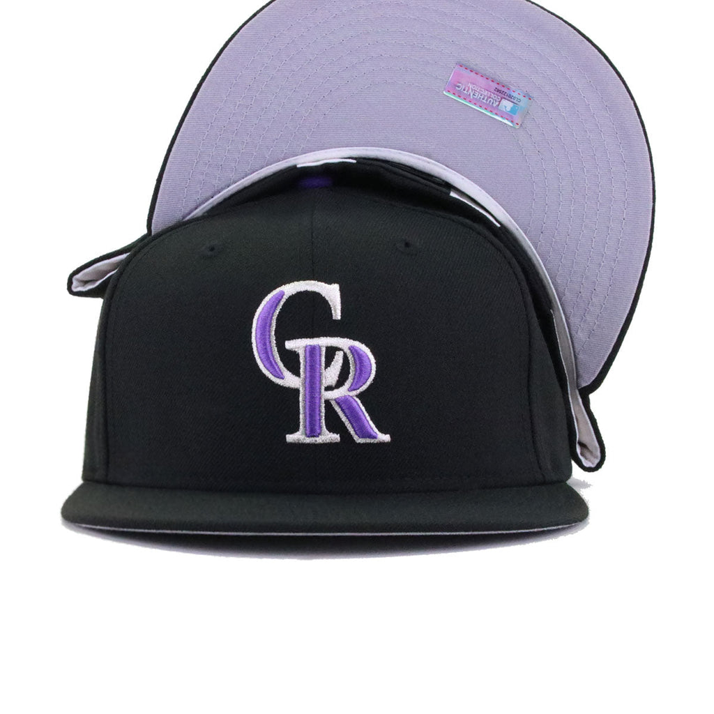 Colorado Rockies Black Cooperstown AC New Era 59Fifty Fitted