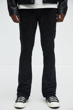 Stacked Skinny Flare On My Bling Distressed Jeans - Black image 1