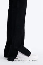 Upstanding Slit Stacked Slim Flare Jeans - Black image 4
