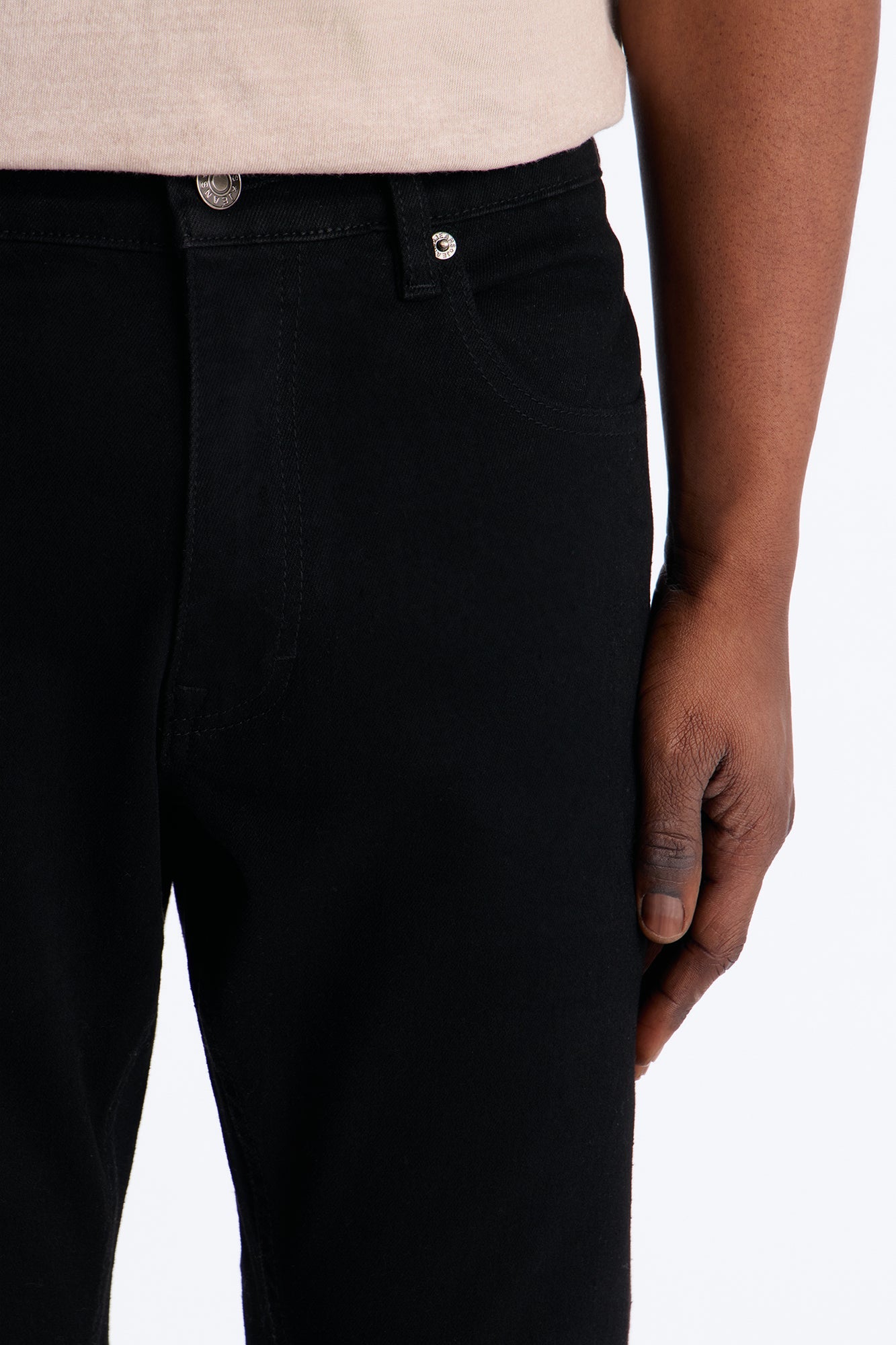Upstanding Slit Stacked Slim Flare Jeans - Black image 3