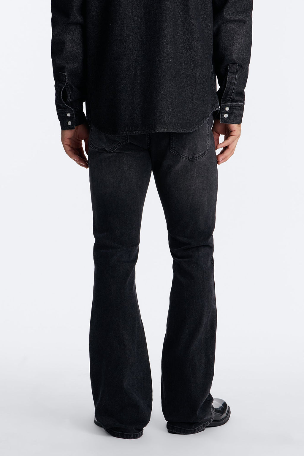 Dreamy Stacked Skinny Flare Jeans - Black Wash image 4