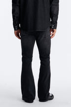 Dreamy Stacked Skinny Flare Jeans - Black Wash image 4