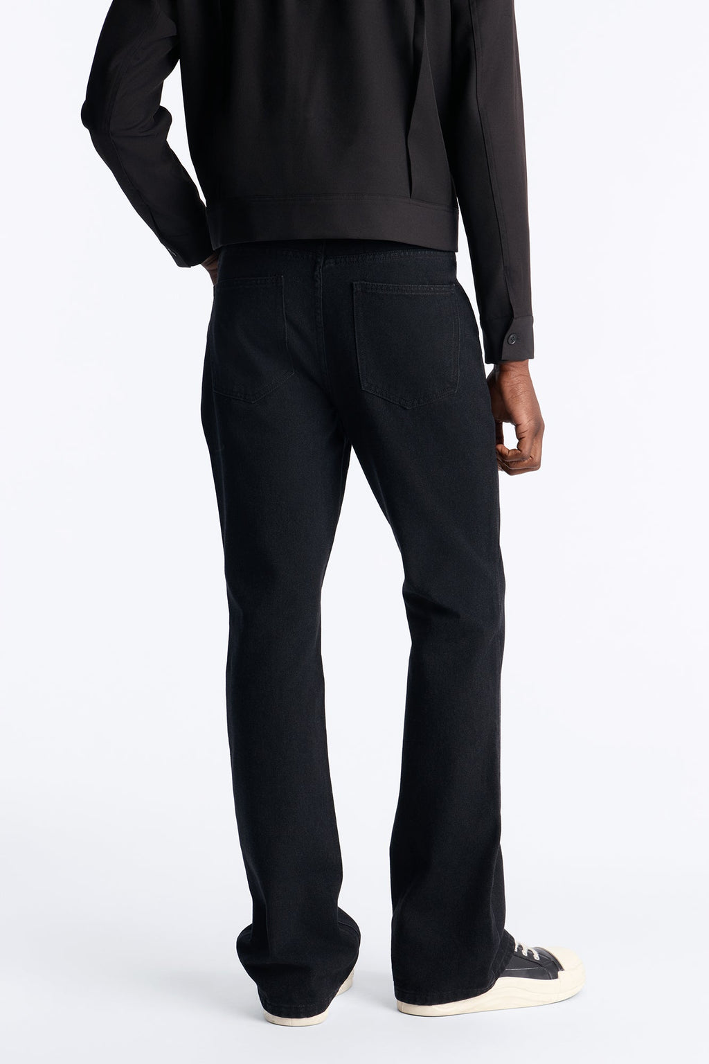 Routine Stacked Skinny Flare Jean - Black image 4