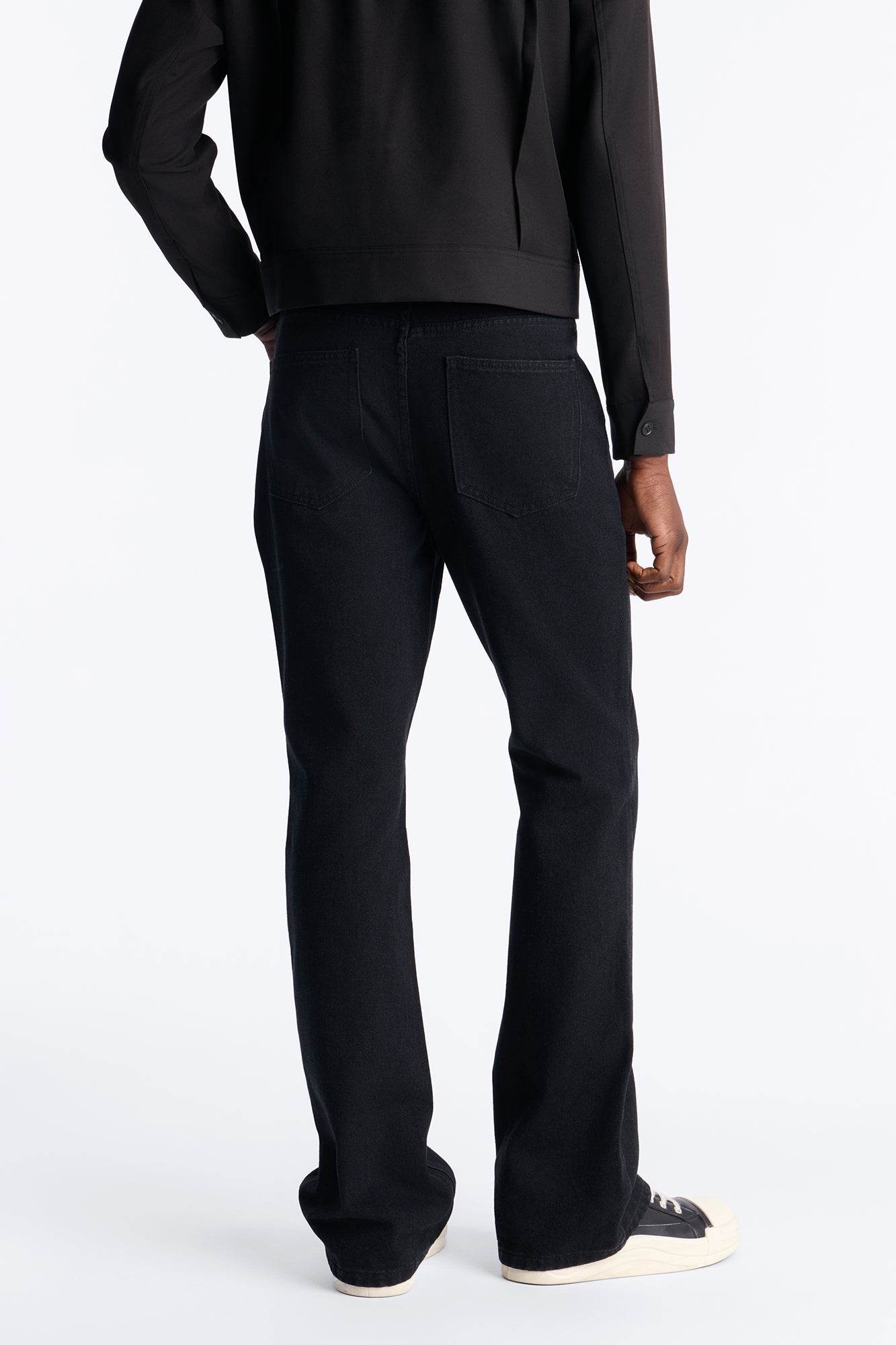 Routine Stacked Skinny Flare Jean - Black image 4