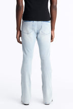 Dreamy Stacked Skinny Flare Jeans - Light Blue Wash image 4