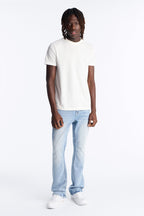 Heavy Stitch Stacked Skinny Flare Jean - Light Blue Wash image 2