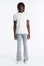 Super Stacked Skinny Flare Jean - Light Blue Wash image 2