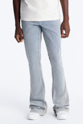 Super Stacked Skinny Flare Jean - Light Blue Wash image 1