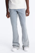 Super Stacked Skinny Flare Jean - Light Blue Wash image 1