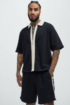 Luka Zipper Shirt - Black/combo image 1