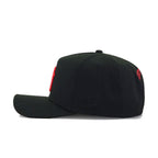 New York Yankees Black Radiant Red Logo New Era 9Forty A-Frame Snapback