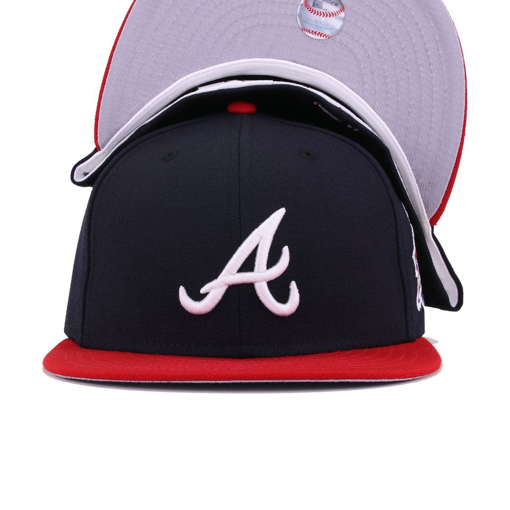 Atlanta Braves Navy Scarlet 1999 World Series Cooperstown New Era 59Fifty Fitted