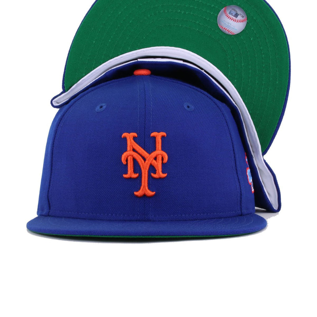 New York Mets Light Royal Blue 1986 World Series Cooperstown Green Bottom New Era 59Fifty Fitted