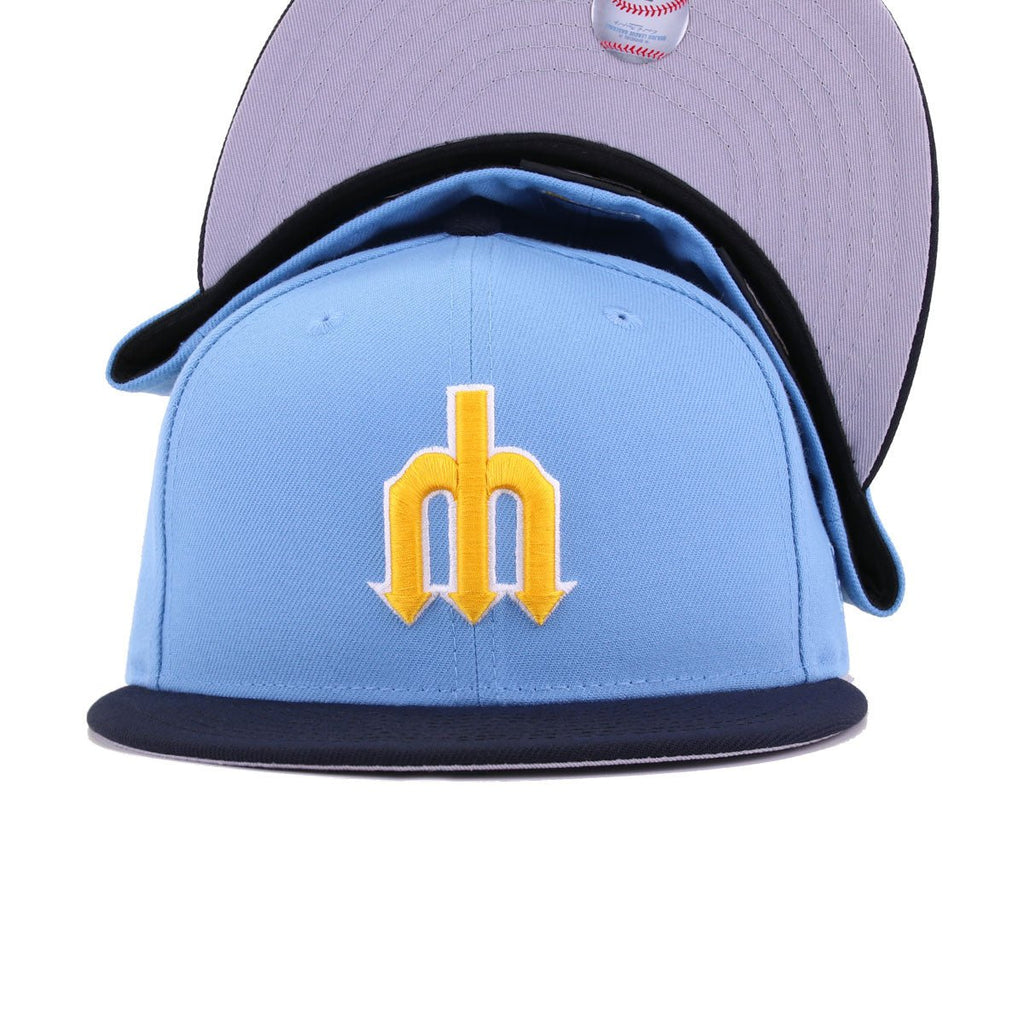 Seattle Mariners Sky Blue Navy 1977 New Era 59Fifty Fitted