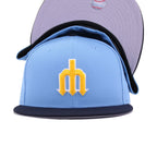 Seattle Mariners Sky Blue Navy 1977 New Era 59Fifty Fitted