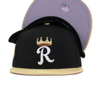 Kansas City Royals Black Metallic Gold 50th Anniversary New Era 59Fifty Fitted