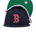 Boston Red Sox Navy 1986 World Series Cooperstown Green Bottom New Era 59Fifty Fitted