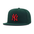 New York Yankees Dark Green Radiant Red New Era 59Fifty Fitted