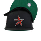 Houston Astros Black 45th Anniversary Green Bottom New Era 59Fifty Fitted