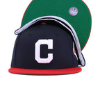 Cleveland Indians Navy Scarlet 1920 World Series Cooperstown Green Bottom New Era 59Fifty Fitted