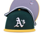 Oakland Athletics Dark Green A Gold Cooperstown AC New Era 59Fifty Fitted