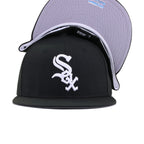 Chicago White Sox Black Cooperstown AC New Era 59Fifty Fitted