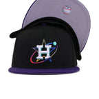 Houston Astros Black Purple ORION New Era 59Fifty Fitted