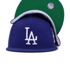 Los Angeles Dodgers Dark Royal Blue 1959 World Series Cooperstown Green Bottom New Era 59Fifty Fitted
