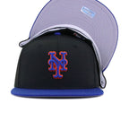 New York Mets Black Light Royal Blue Cooperstown AC New Era 59Fifty Fitted