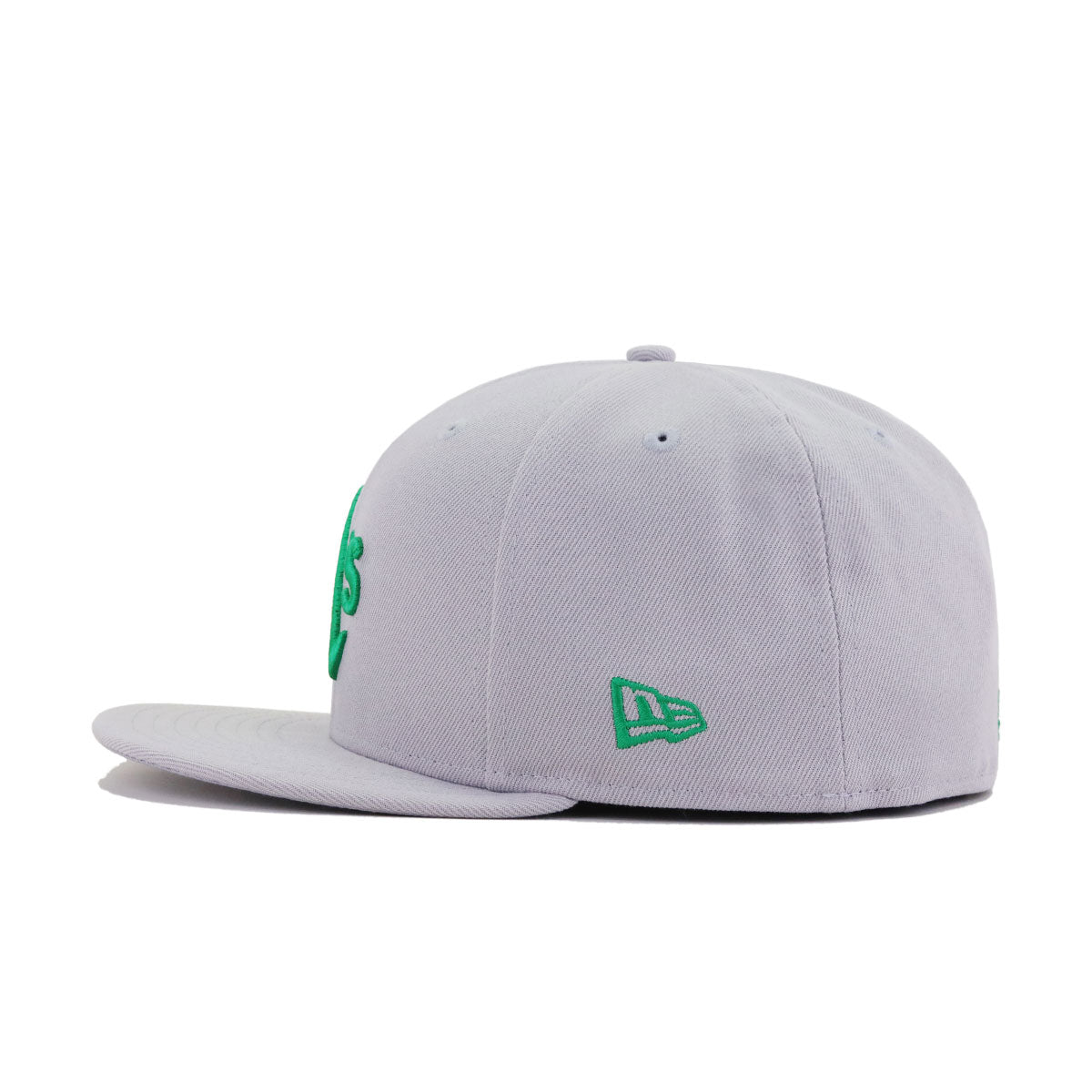 Oakland Athletics Grey Shamrock Logo New Era 59Fifty Fitted