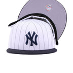 New York Yankees Pinstripe Navy New Era 59Fifty Fitted