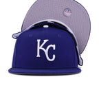 Kansas City Royals Dark Royal Blue Cooperstown AC New Era 59Fifty Fitted