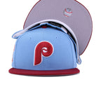 Philadelphia Phillies Sky Blue Cardinal Red 1952 All Star Game New Era 59Fifty Fitted