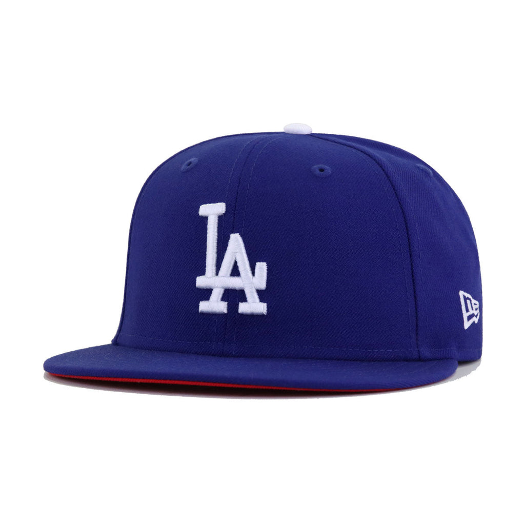 Los Angeles Dodgers Dark Royal Blue Red Bottom New Era 59Fifty Fitted