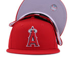 Los Angeles Angels Scarlet 2002 World Series Cooperstown New Era 59Fifty Fitted