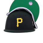 Pittsburgh Pirates Black 1960 World Series Cooperstown Green Bottom New Era 59Fifty Fitted