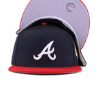 Atlanta Braves Navy Scarlet 1995 World Series Cooperstown New Era 59Fifty Fitted