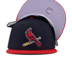 St Louis Cardinals Navy Scarlet Cooperstown AC New Era 59Fifty Fitted