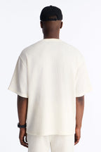Pure Form Plisse Tee - Cream image 4