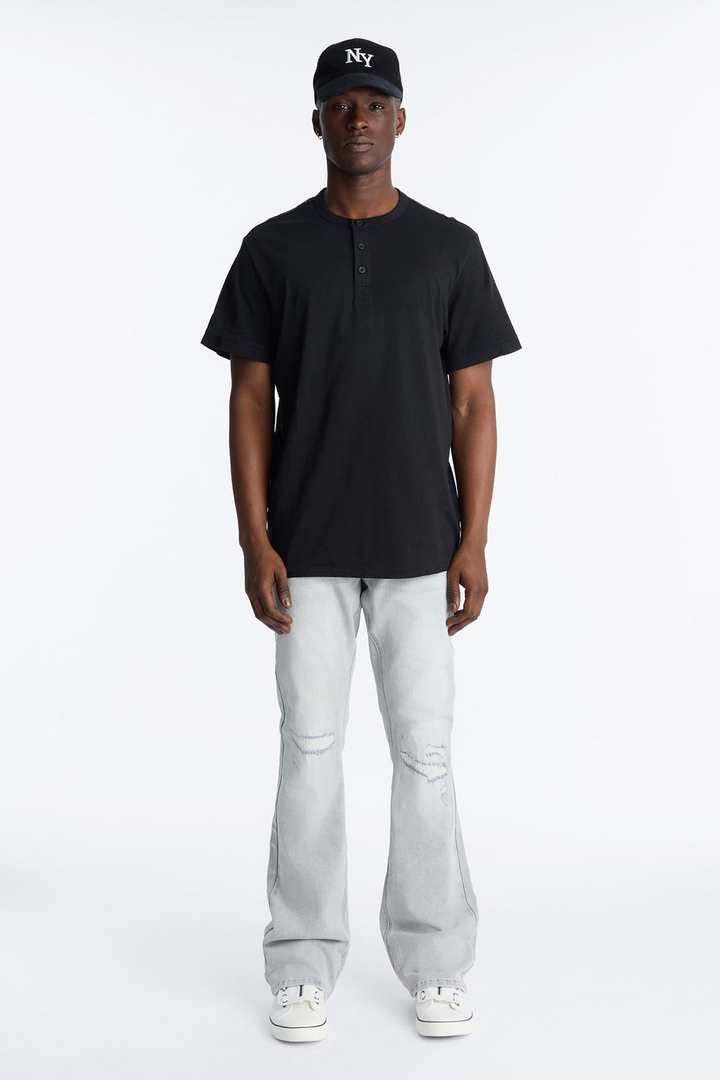 Dreamy Stacked Slim Flare Jeans - Grey image 2