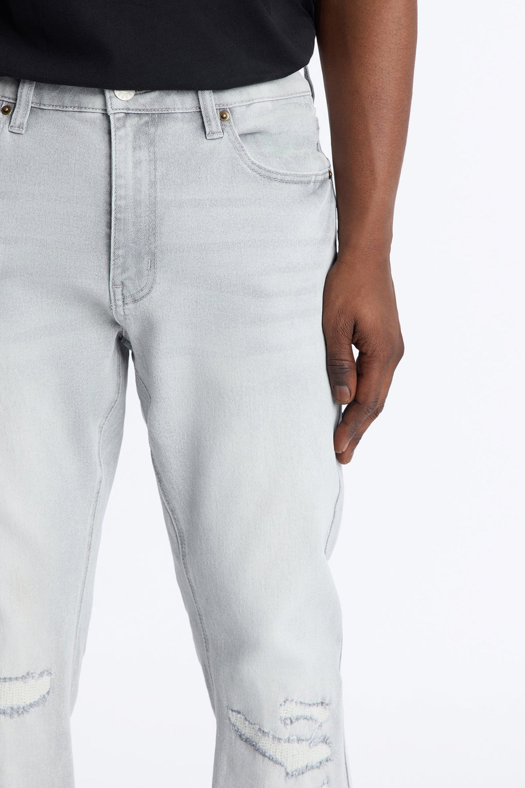 Dreamy Stacked Slim Flare Jeans - Grey image 3