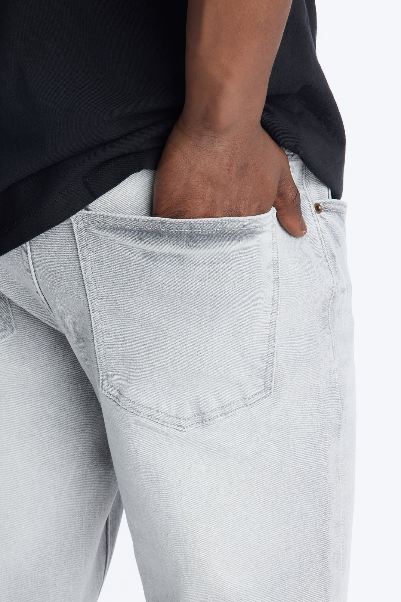 Dreamy Stacked Slim Flare Jeans - Grey image 4