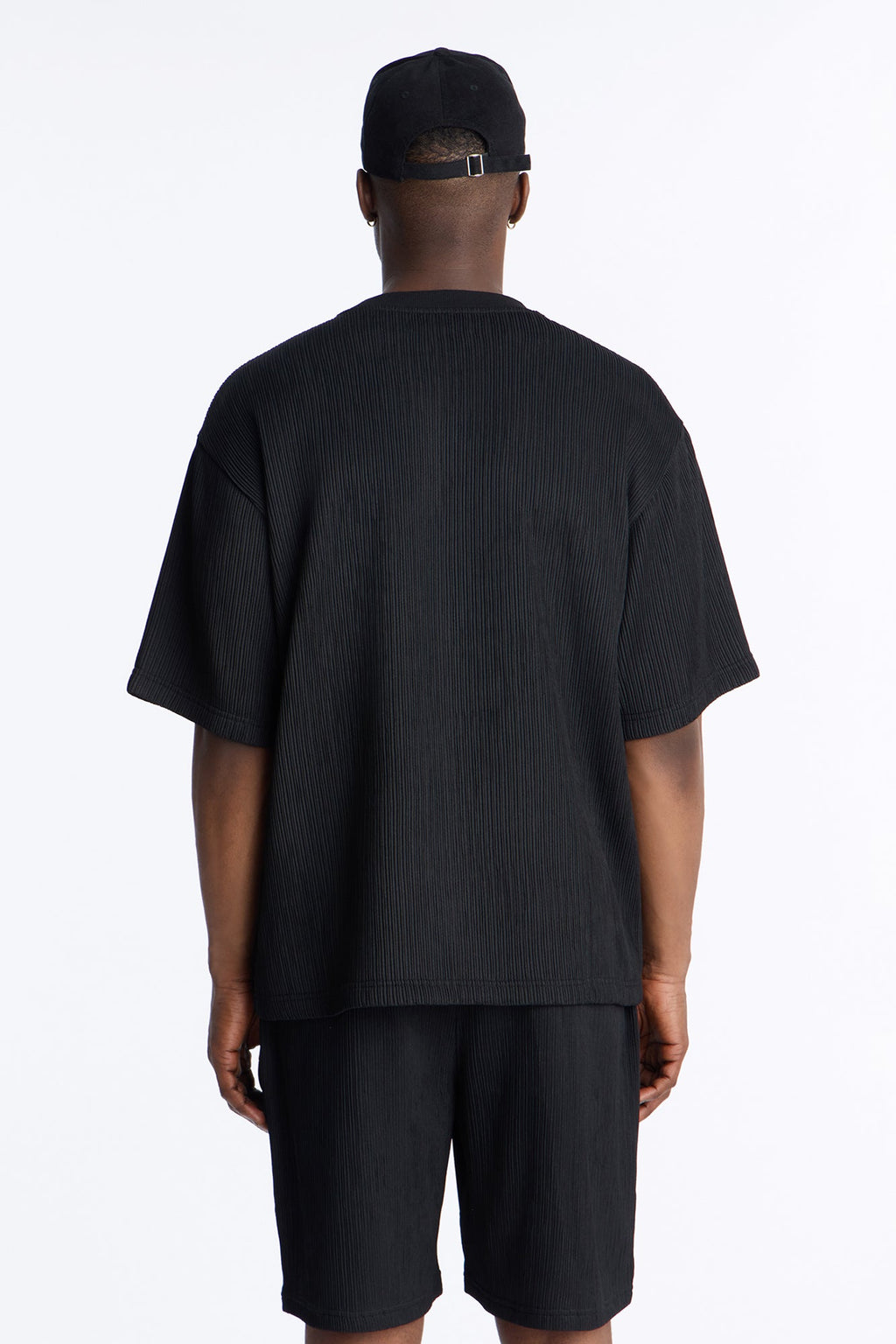 Pure Form Plisse Tee - Black image 4