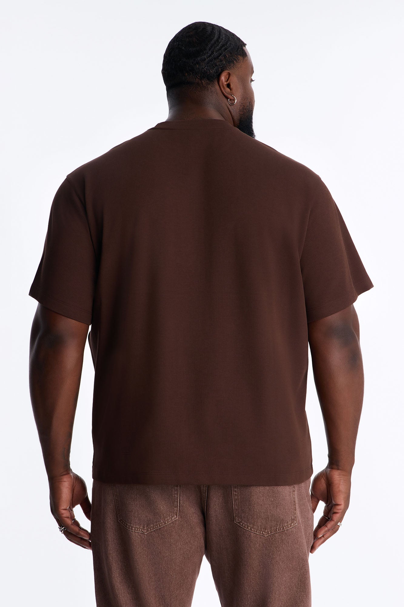 Collegiate Crewneck Tee - Brown image 2