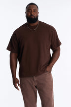 Collegiate Crewneck Tee - Brown image 3