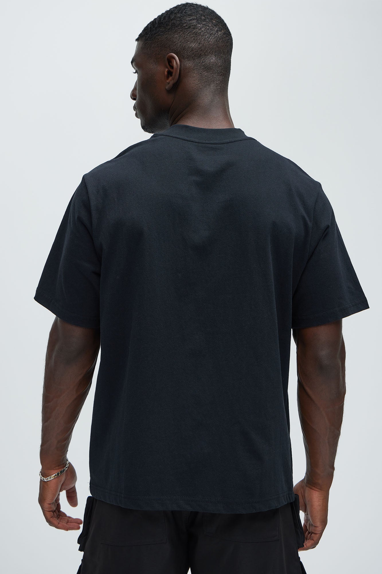Oversized Heavyweight Tee 240GSM - Black image 3