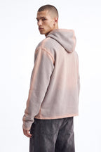 Outline Wash Oversized Hoodie - Grey/combo image 3