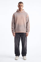 Outline Wash Oversized Hoodie - Grey/combo image 2