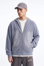 Modern Wash Zip Up Hoodie - Grey image 1